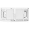 Kitchen Folding Work Table 47.2"x24"x32" Stainless Steel