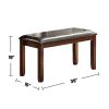 Modern 6 Piece Dining Set; Brown
