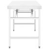 Kitchen Folding Work Table 47.2"x24"x32" Stainless Steel