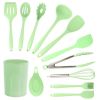 Cooking Baking 10 PCS Spatula Set High Heat Resistant Kitchen Utensil Set